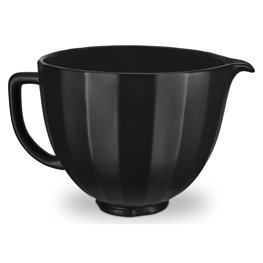recipiente de cerámica de 47 l con carcasa negra para batidora de pedestal con cabezal inclinable ksm2cb5pbs