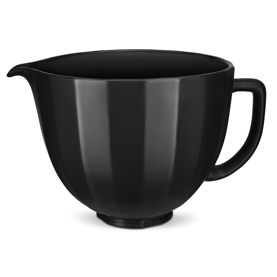 recipiente de cerámica de 47 l con carcasa negra para batidora de pedestal con cabezal inclinable ksm2cb5pbs