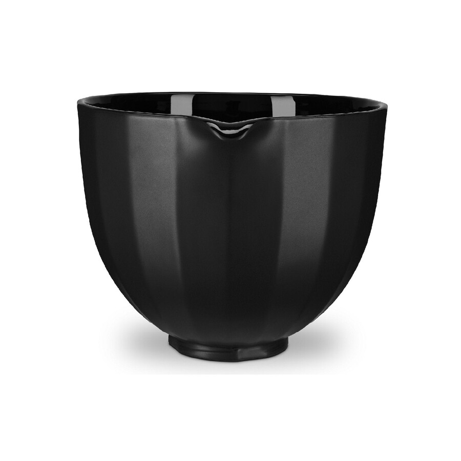 recipiente de cerámica de 47 l con carcasa negra para batidora de pedestal con cabezal inclinable ksm2cb5pbs