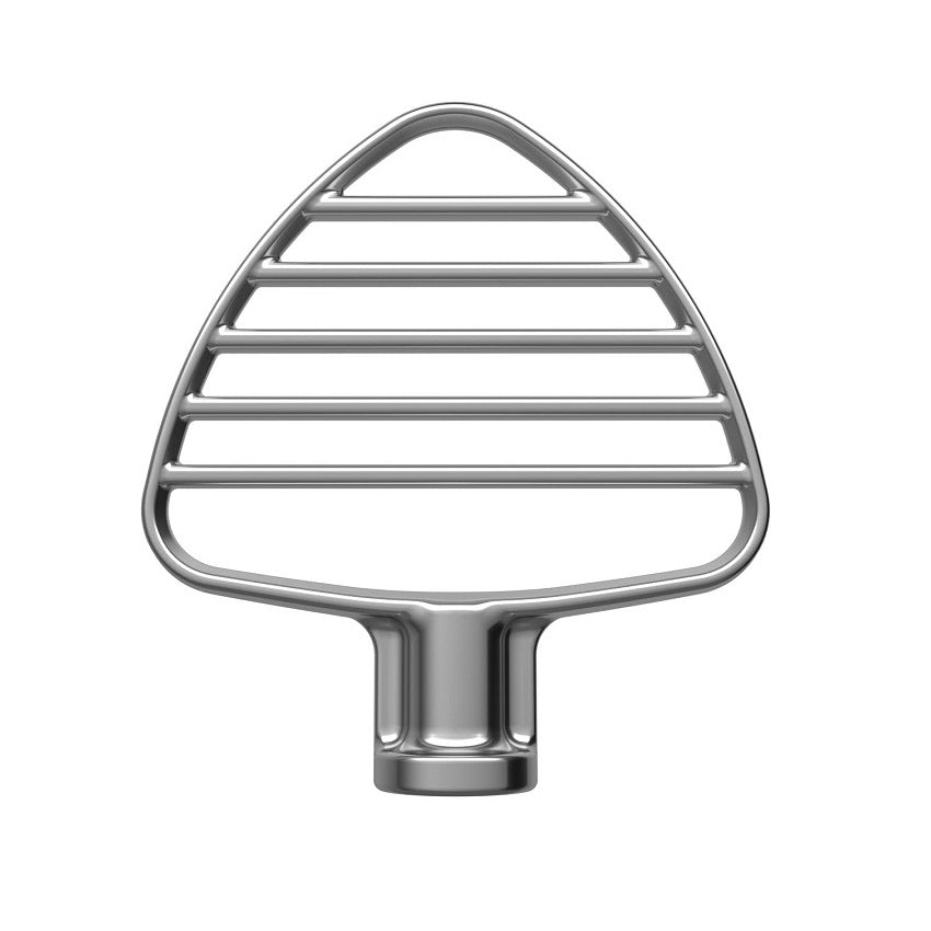 batidor de masa para batidora de pedestal con cabezal inclinable de acero inoxidable 5ksmpb5ss