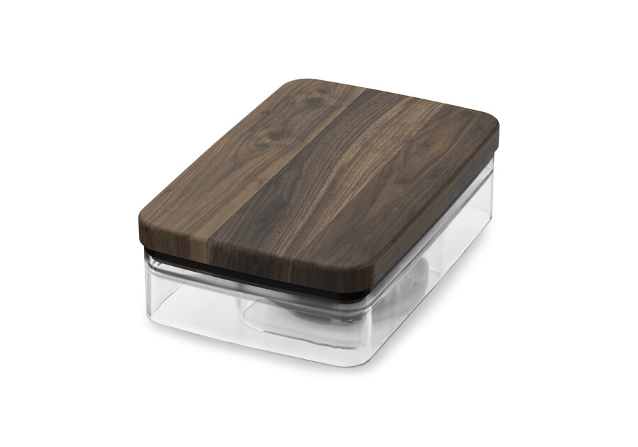 kit de accesorios para espresso de madera de nogal