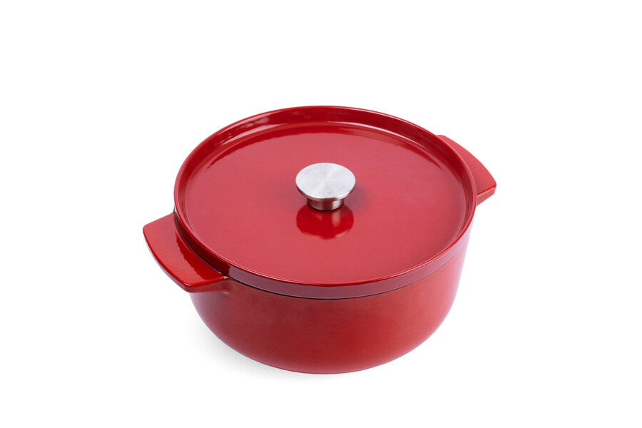 cacerola antiadherente de 26 cm con revestimiento cerámico empire red