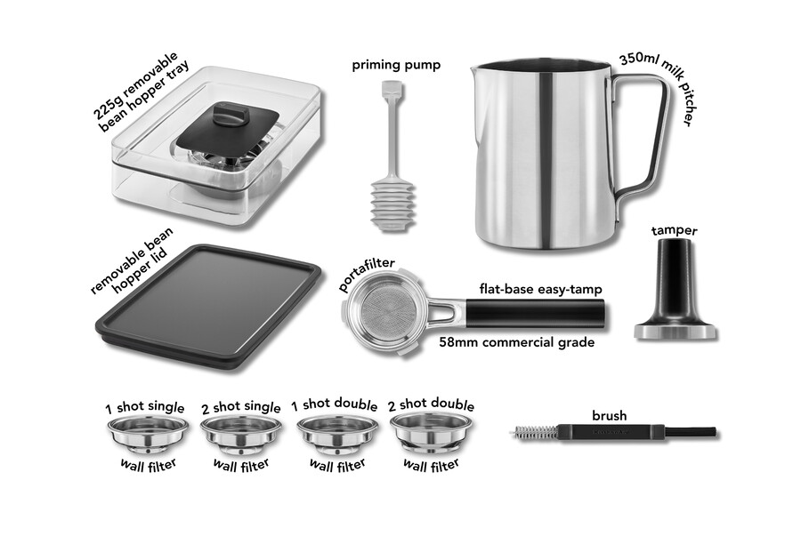 máquina de café expreso semiautomática con molinillo de muelas