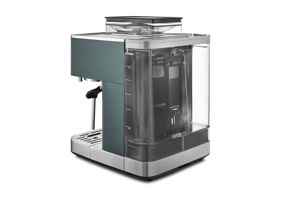 máquina de café expreso semiautomática con molinillo de muelas