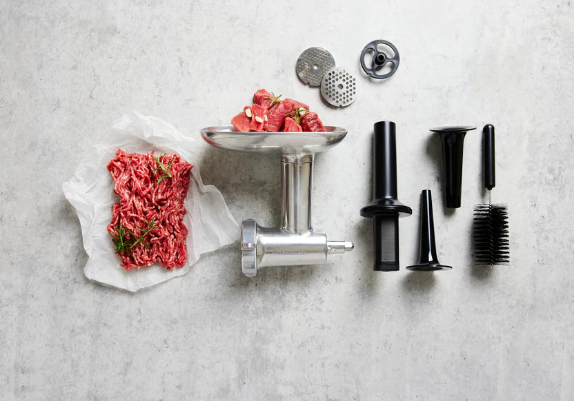 batidora de pedestal artisan con cabezal inclinable ksm192 accesorio de picadora de alimentos de metal b