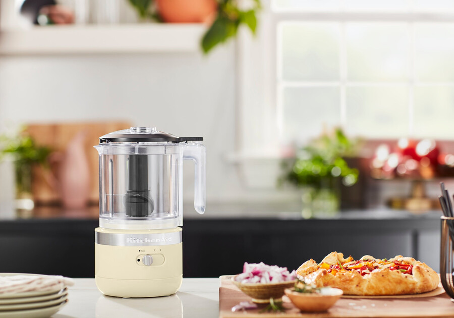 potente picadora de alimentos inalámbrica de 5 tazas